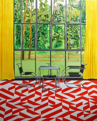 Walter Gropius Meisterhaus Kandinsky/Klee studio with Anni Albers Carpet